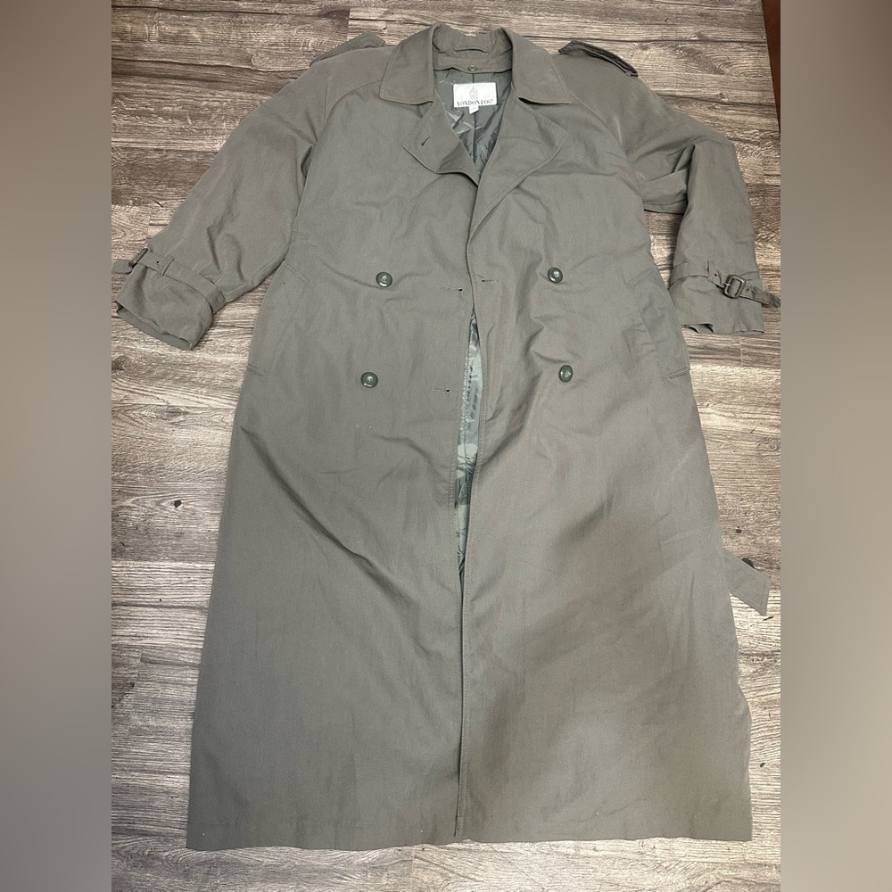 London Fog Charcoal Outerwear